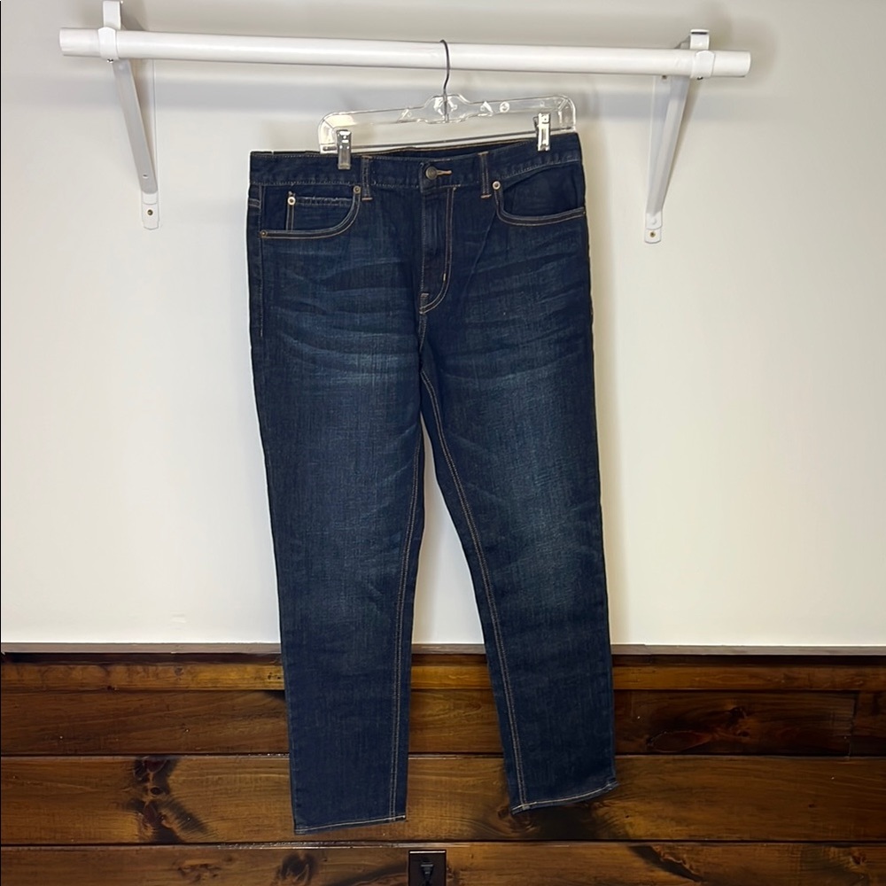 NWT J. Crew Mercantile Straight Leg Dark Blue Jeans- 34x30